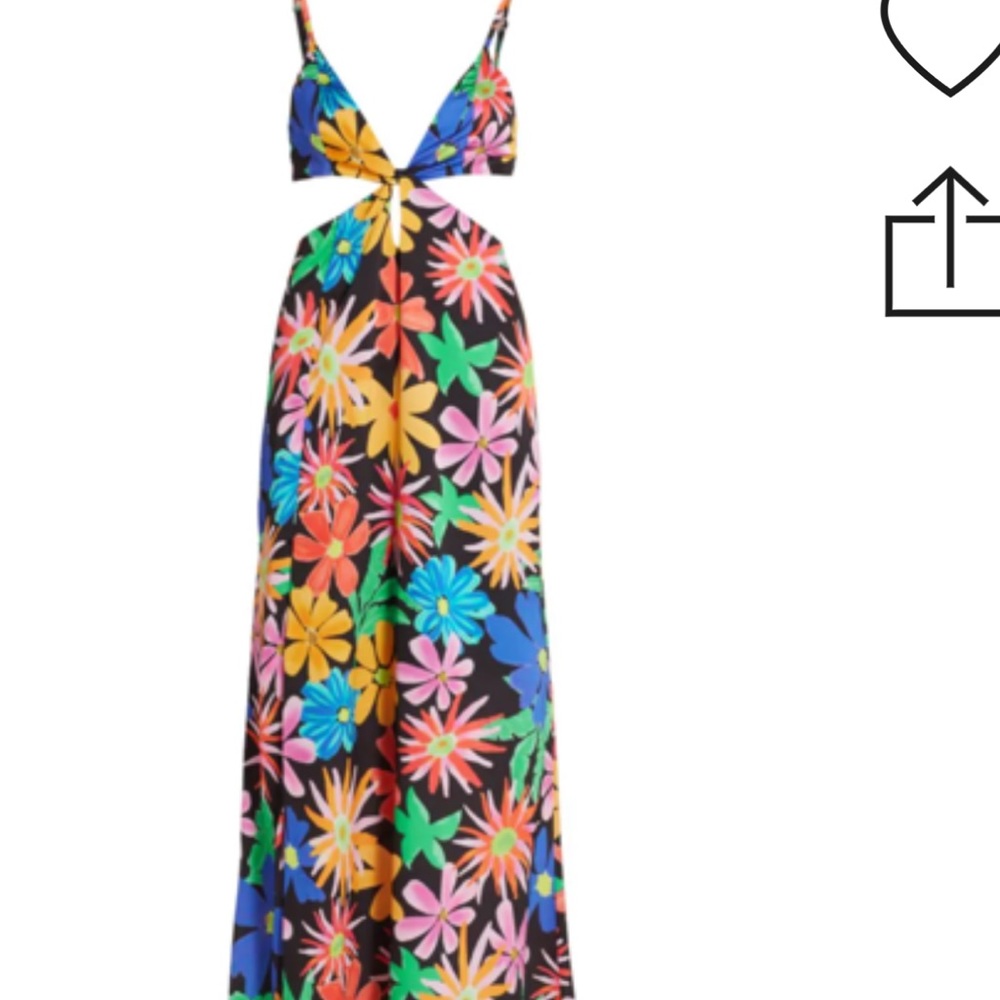 PATBO aster cut out dress with small tear